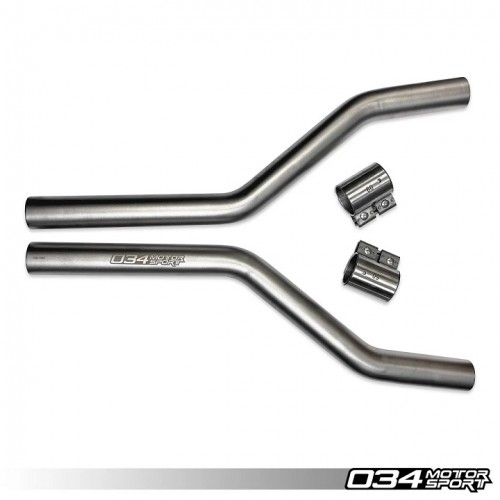 034 Motorsport Res-X Front Resonator Delete for B9/B9.5 S4/S5 3.0T